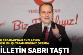 Fatih Erbakan’dan enflasyon tepkisi: Milletin sabrı taştı, bu işi yapamadığınız ortada