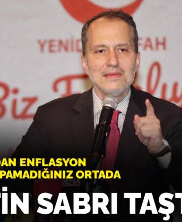 Fatih Erbakan’dan enflasyon tepkisi: Milletin sabrı taştı, bu işi yapamadığınız ortada