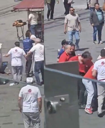 Yer Taksim: Esnafa kazmayla saldıran şahıslar dayak yedi