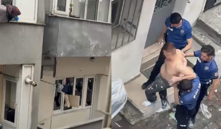 Kağıthane’de akılalmaz olay! Annesinin evde olmamasına sinirlenip eşyaları balkondan attı