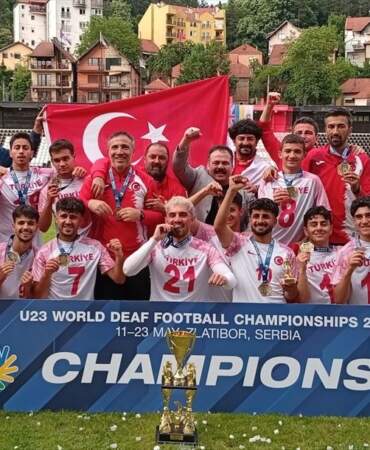 Türkiye, İşitme Engelliler Futbol Şampiyonu!