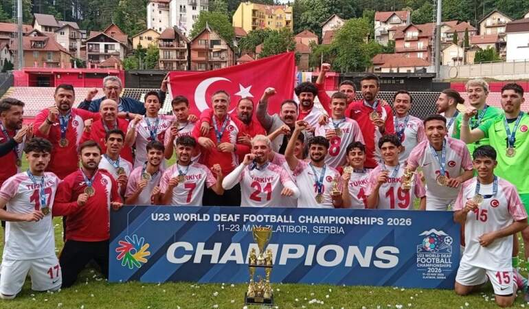 Türkiye, İşitme Engelliler Futbol Şampiyonu!