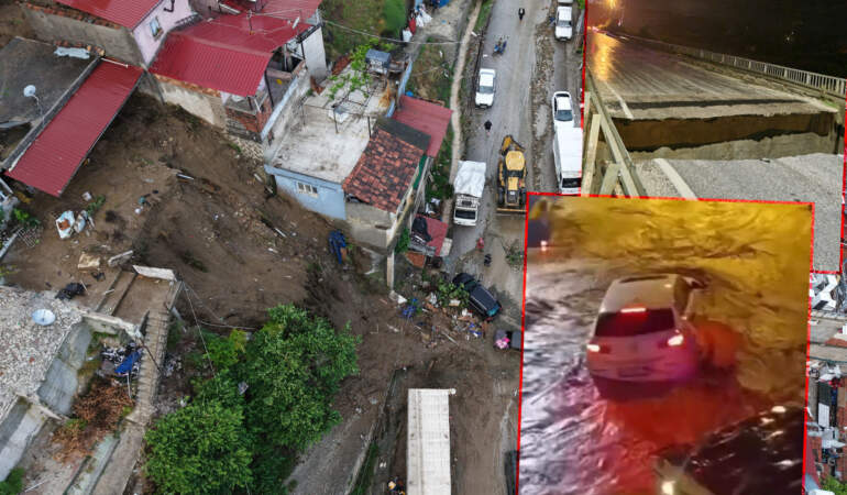 Hatay’da Gece Boyu Kabus! Asi Nehri Taştı, Yollar Kapandı, Ev ve Köprü Çöktü, Acı Haber Geldi
