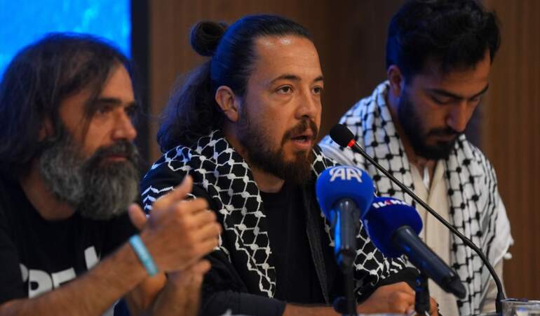 Küresel Sumud Filosu Aktivistleri Ankara’da Karşılandı