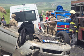 Elazığ’da feci kaza! Takla atan otomobilde sürücü hayatını kaybetti