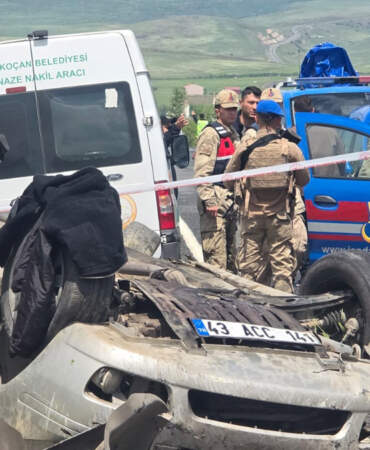 Elazığ’da feci kaza! Takla atan otomobilde sürücü hayatını kaybetti