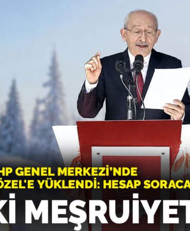 Kılıçdaroğlu CHP Genel Merkezi’nde isim vermeden Özel’e yüklendi: Ahlaki meşruiyeti yok