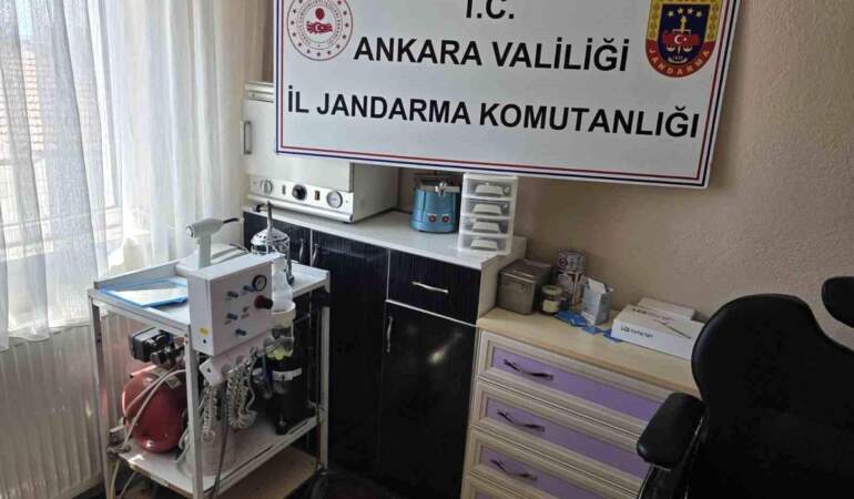Ankara’da kaçak diş tedavisi operasyonu