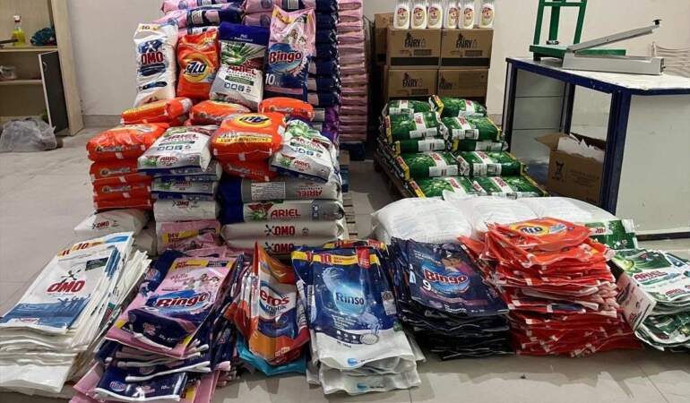 Ankara’da 3 Ton Sahte Deterjan Ele Geçirildi