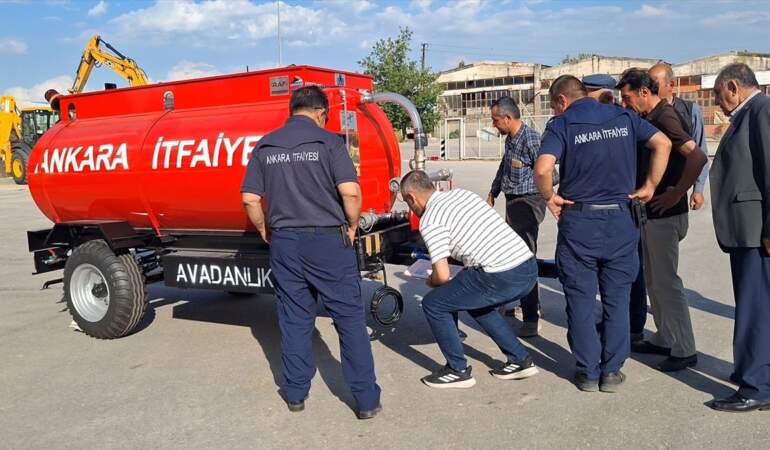 Beypazarı’na Yangınla Mücadele İçin Su Tankerleri