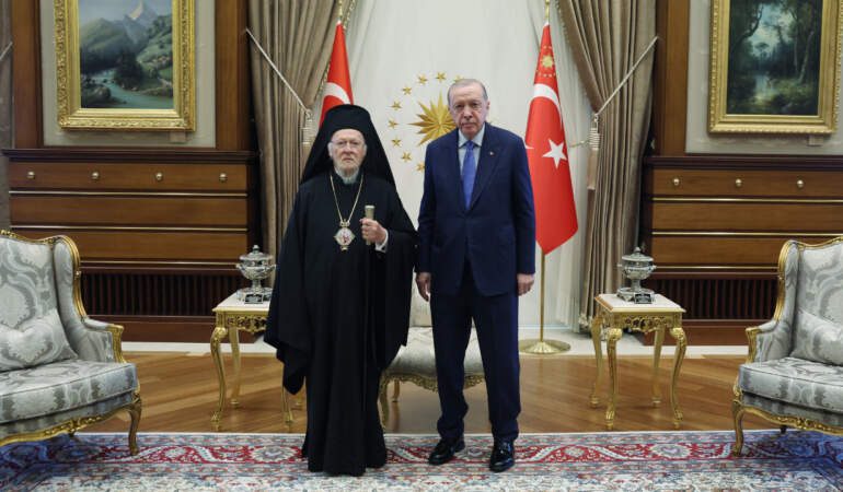 Cumhurbaşkanı Erdoğan Fener Rum Patriği İle Görüştü