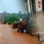 Kırşehir’de Sel Alarmı: Cadde ve İş Yerlerini Su Bastı