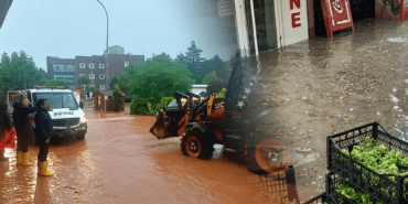 Kırşehir’de Sel Alarmı: Cadde ve İş Yerlerini Su Bastı