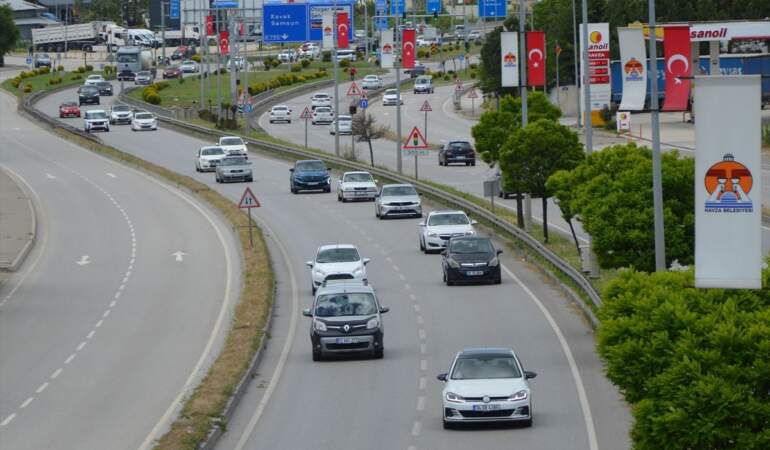 Havza’da Bayram Trafik Yoğunluğu