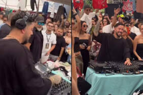 DJ Mahmut Orhan’dan Alaçatı pazarında sürpriz performans