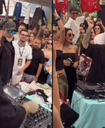 DJ Mahmut Orhan’dan Alaçatı pazarında sürpriz performans