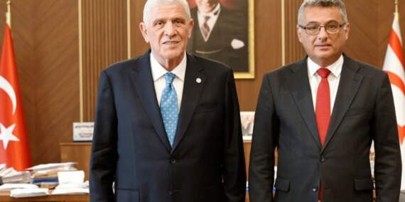 KKTC Cumhurbaşkanı Erhürman, İYİ Parti lideri Dervişoğlu ve heyetini kabul etti
