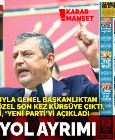 Mahkeme kararıyla genel başkanlıktan ayrılan Özgür Özel son kez kürsüye çıktı, CHP’ye veda etti: Tarihi yol ayrımı