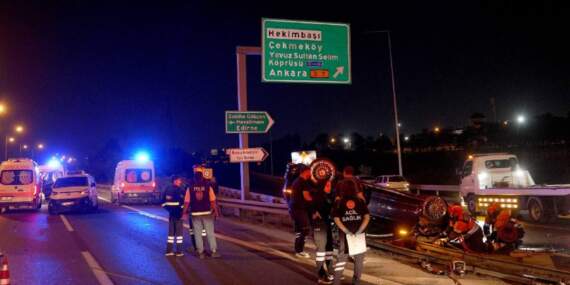 TEM Otoyolu’nda trafik kazası: 1 ölü, 2 yaralı