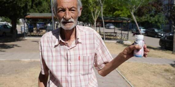 34 yıldır su içemeyen yaşlı adam, 10 gündür yemek de yiyemiyor