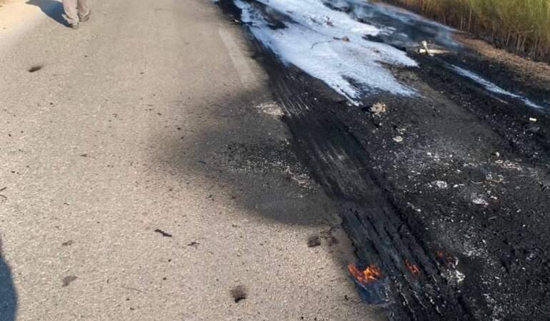 Sincan’da Seyir Halindeki Tır Yangın Çıkardı