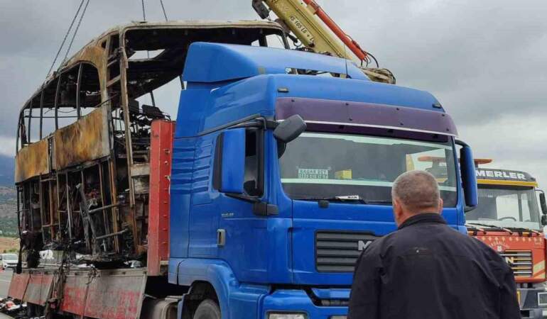 Ankara’da Otobüs Yangını