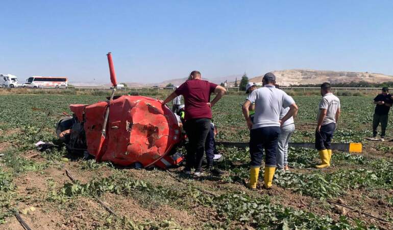 Ankara’da eğitim helikopteri düştü! Bölgeye çok sayıda ekip sevk edildi