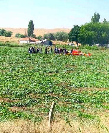 Ankara’da Eğitim Helikopteri Düştü