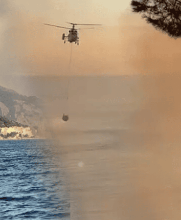Büyükada’da Plajdan Ormana Sıçrayan Yangın Söndürüldü