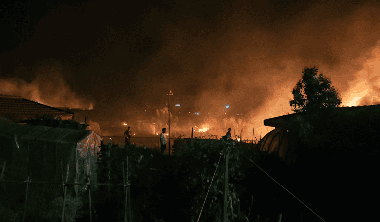 Çanakkale’de Çıkan Yangın Söndürüldü