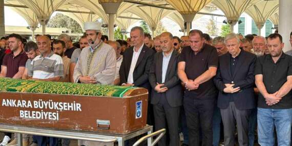 Hafriyat kamyonu kazasında vefat eden işçi son yolculuğuna uğurlandı