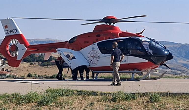 Kalp Krizi Geçiren Hasta Hava Ambulansıyla Sevk Edildi