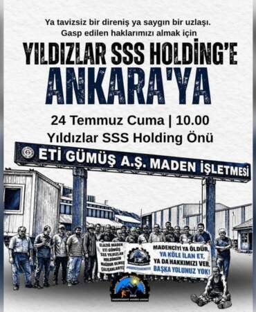 Yıldızlar sss holding bünyesindeki eti gümüş işçilerinin direnişinde 7’nci gün: taraflar ankara’da görüşecek