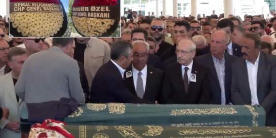 Olcay Baykal’ın cenazesinde Kılıçdaroğlu ve Özel yan yana geldi