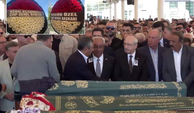 Olcay Baykal’ın cenazesinde Kılıçdaroğlu ve Özel yan yana geldi