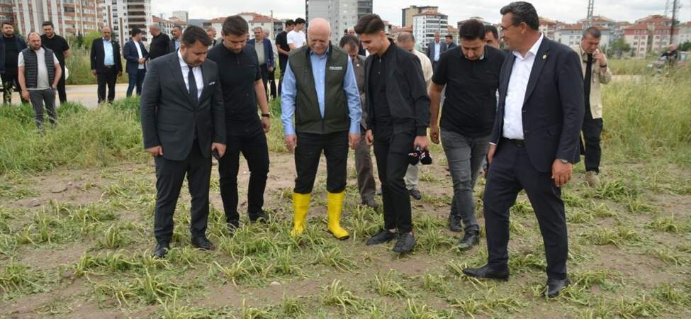 Kahramankazan’da Doludan Zarar Gören Tarım Arazileri İncelendi