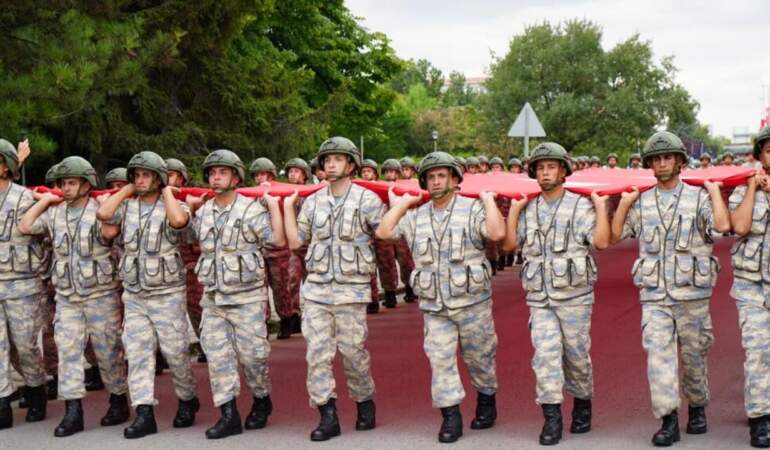 Ankara’da 30 Ağustos Zafer Bayramı’nın 104’üncü Yıl Dönümü İçin Geçit Töreni Düzenlendi