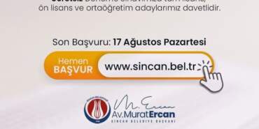 Sincan Belediyesi’nden KPSS Adaylarına Destek : KPSS Adaylarına Ücretsiz Deneme Sınavı İmkanı