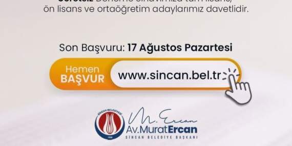 Sincan Belediyesi’nden KPSS Adaylarına Destek : KPSS Adaylarına Ücretsiz Deneme Sınavı İmkanı