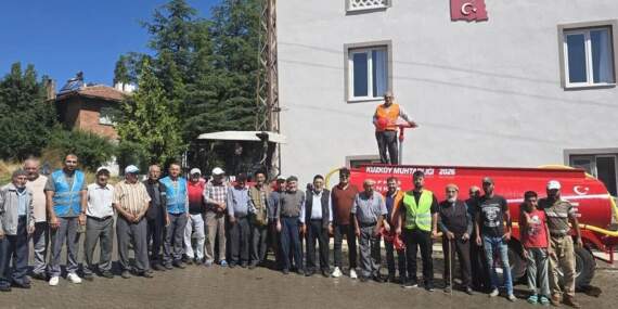 Köyde Yangına Müdahale Ekibi Kuruldu