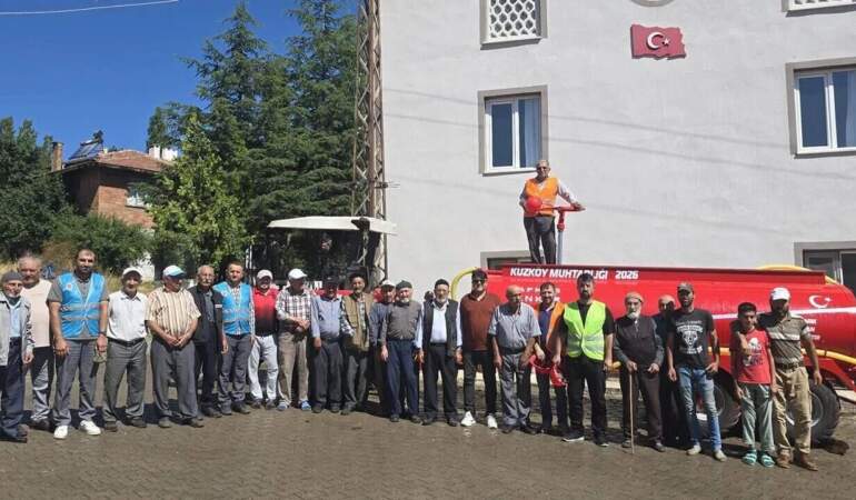 Köyde Yangına Müdahale Ekibi Kuruldu