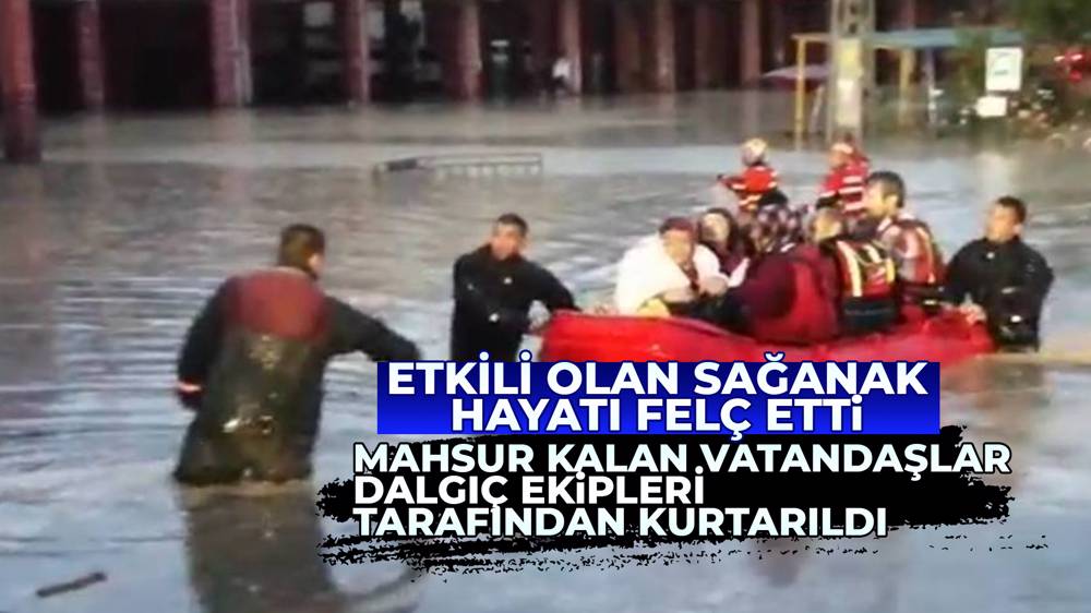 Akyurt’ta Mesire Alanında Mahsur Kalan Vatandaşlar Kurtarıldı