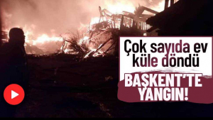 Ankara Çamlıdere’de Yangın! Evler Küle Döndü…