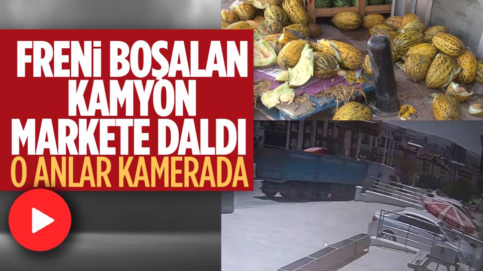 Ankara Freni Boşalan Kamyon, Markete Girdi