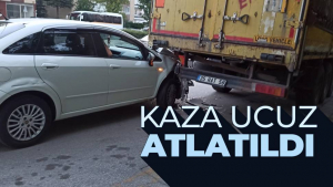 Ankara’da Park Halindeki Tırın Altına Otomobiliyle Giren Sürücü Ucuz Kurtuldu