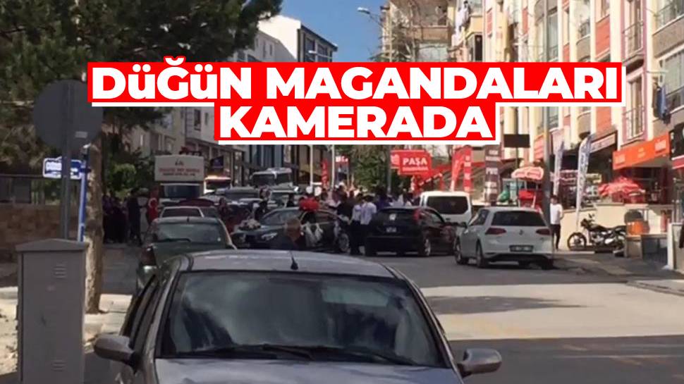 Ankara’da Düğün Magandaları Yolu Kapattı