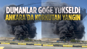 Ankara’da Fabrika Yangını