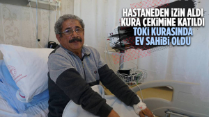 Ankara’da Hastaneden Izin Alıp Katıldığı Toki̇ Kura Çekiminde Ev Sahibi Oldu
