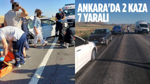 Ankara’da Iki Ayrı Kazada 7 Yaralı