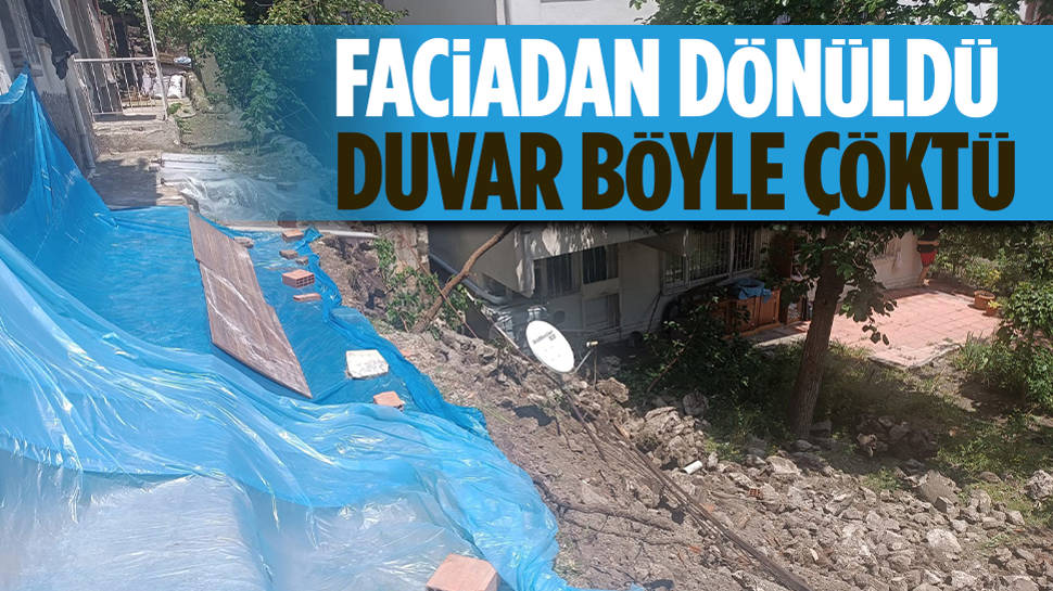 Ankara’da Istinat Duvarı Çöktü